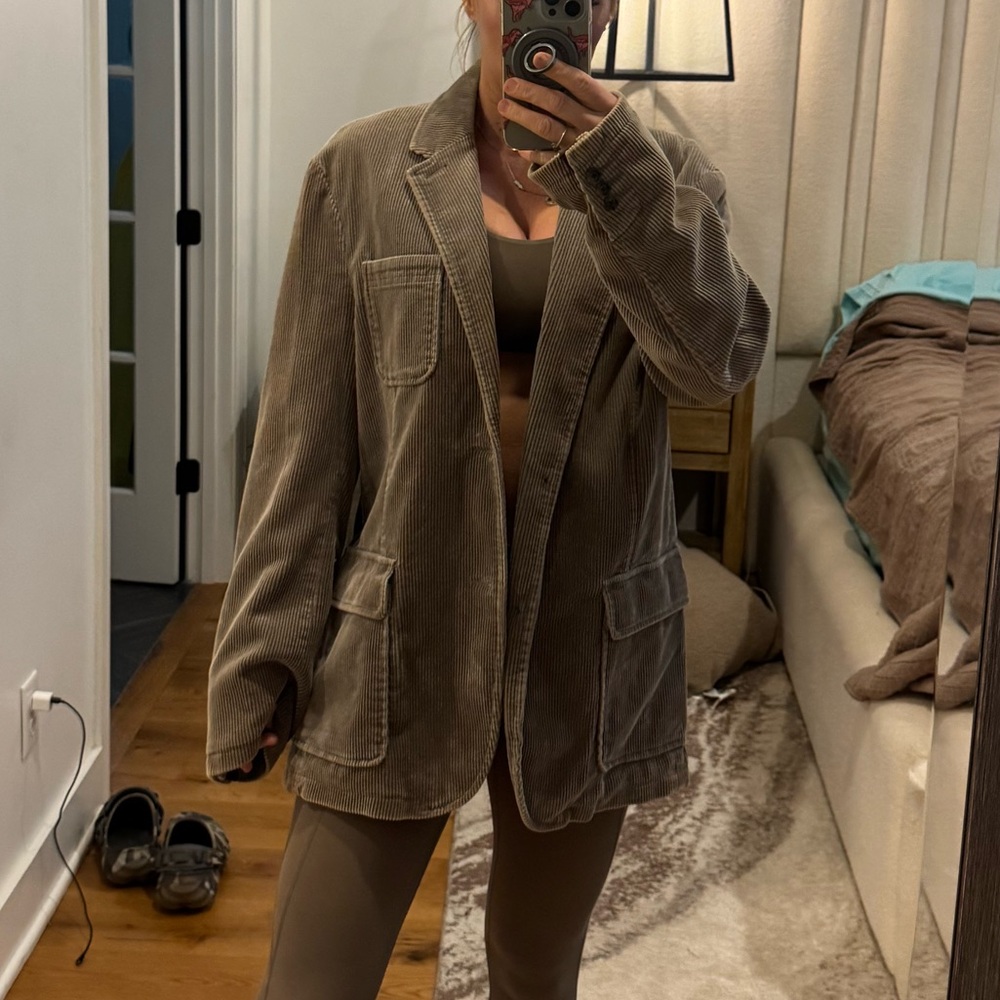 Men’s Corduroy Blazer Jacket - Brown